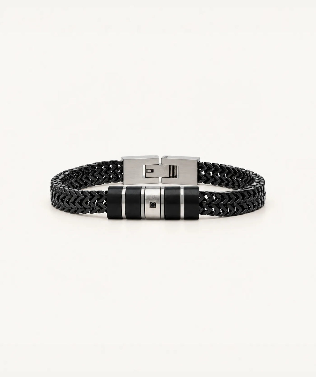 Men's Black Bead Bracelet