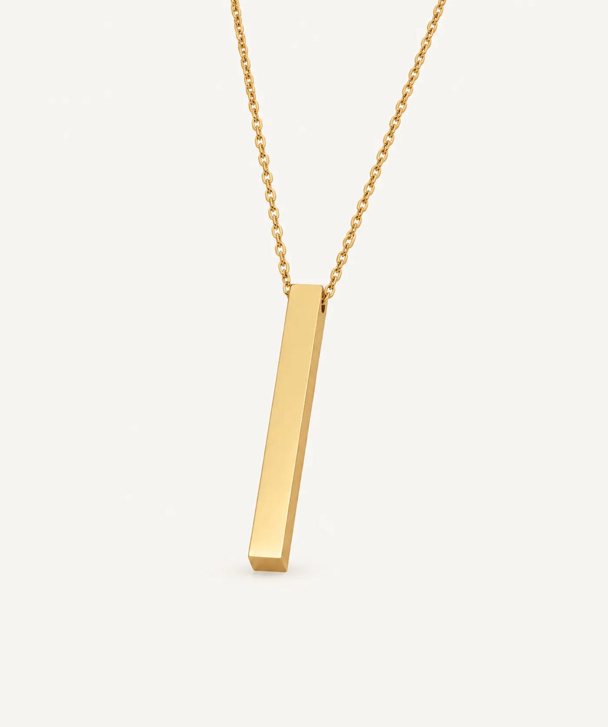 Gold Vertical Bar Necklace