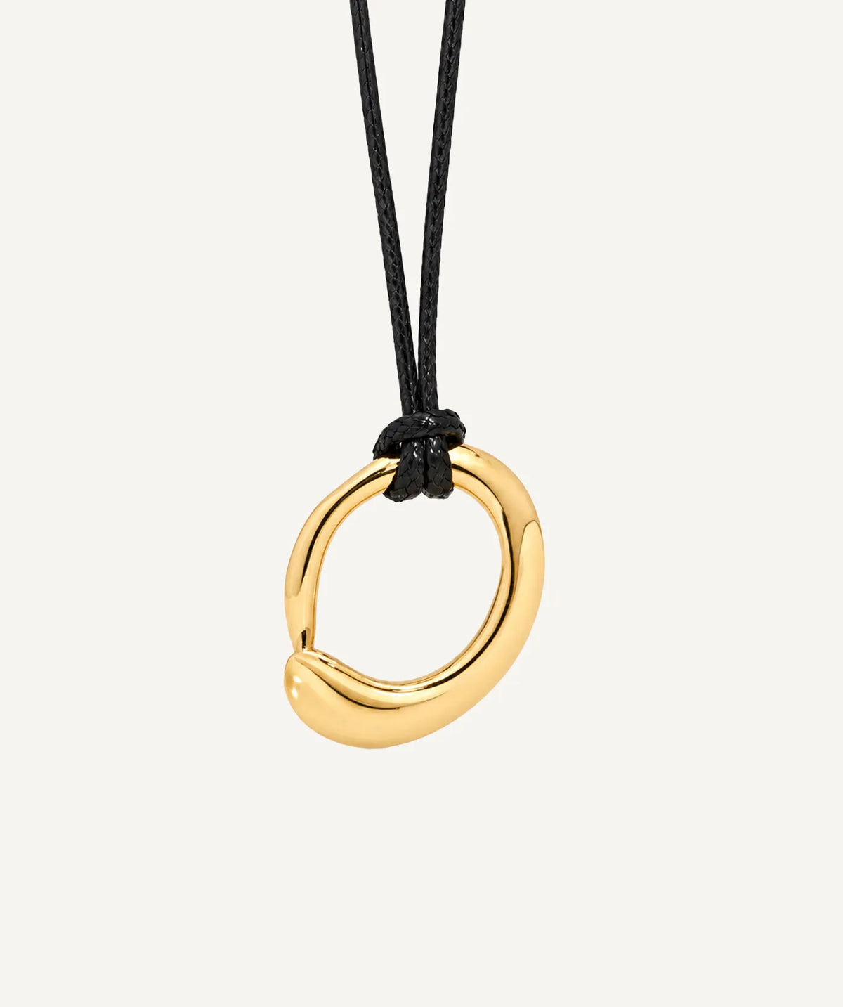 Gold Leather Necklace