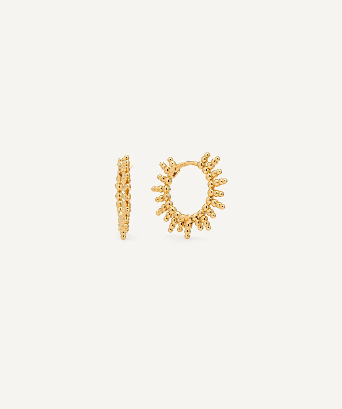 Gold Star Sun Earrings