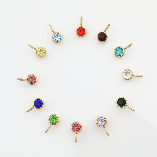 Birthstone Necklace Charms Gift for Birthday Custom Necklace - Moboduc Custom Jewelry