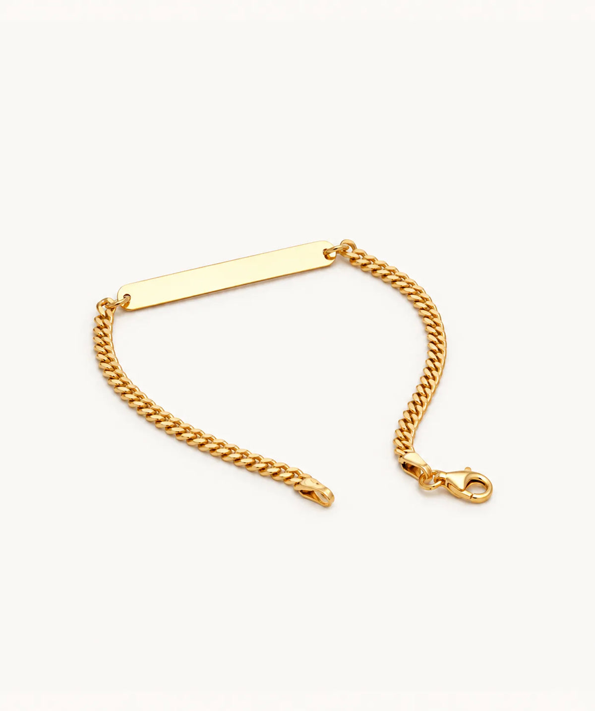 Gold Curb Chain Bracelet