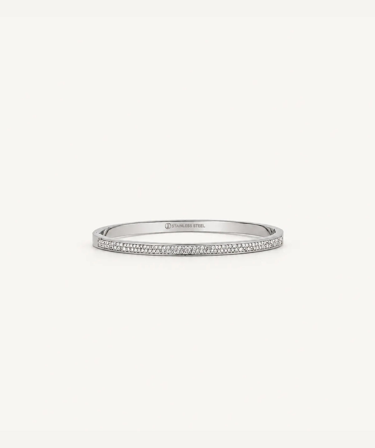 Silver Pavé Bangle