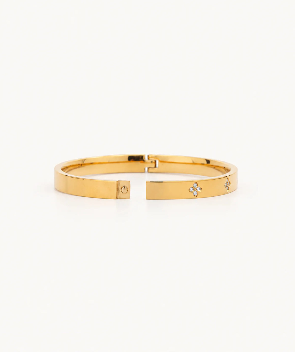 Gold Flower Bangle