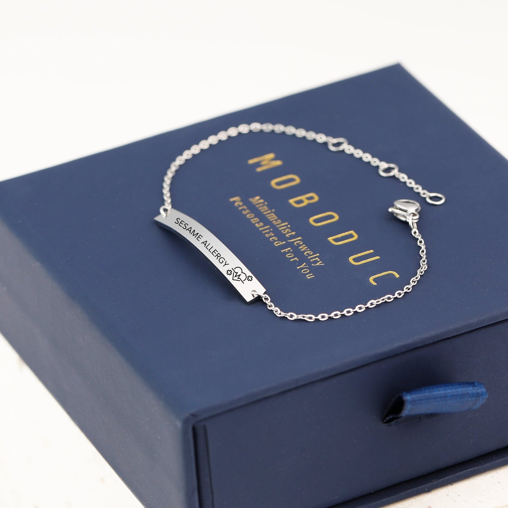 Medical Alert Bracelet Type 1 Diabetes Bracelet Women Kids Personalized Allergy Bracelet Medical ID Jewelry - Moboduc Custom