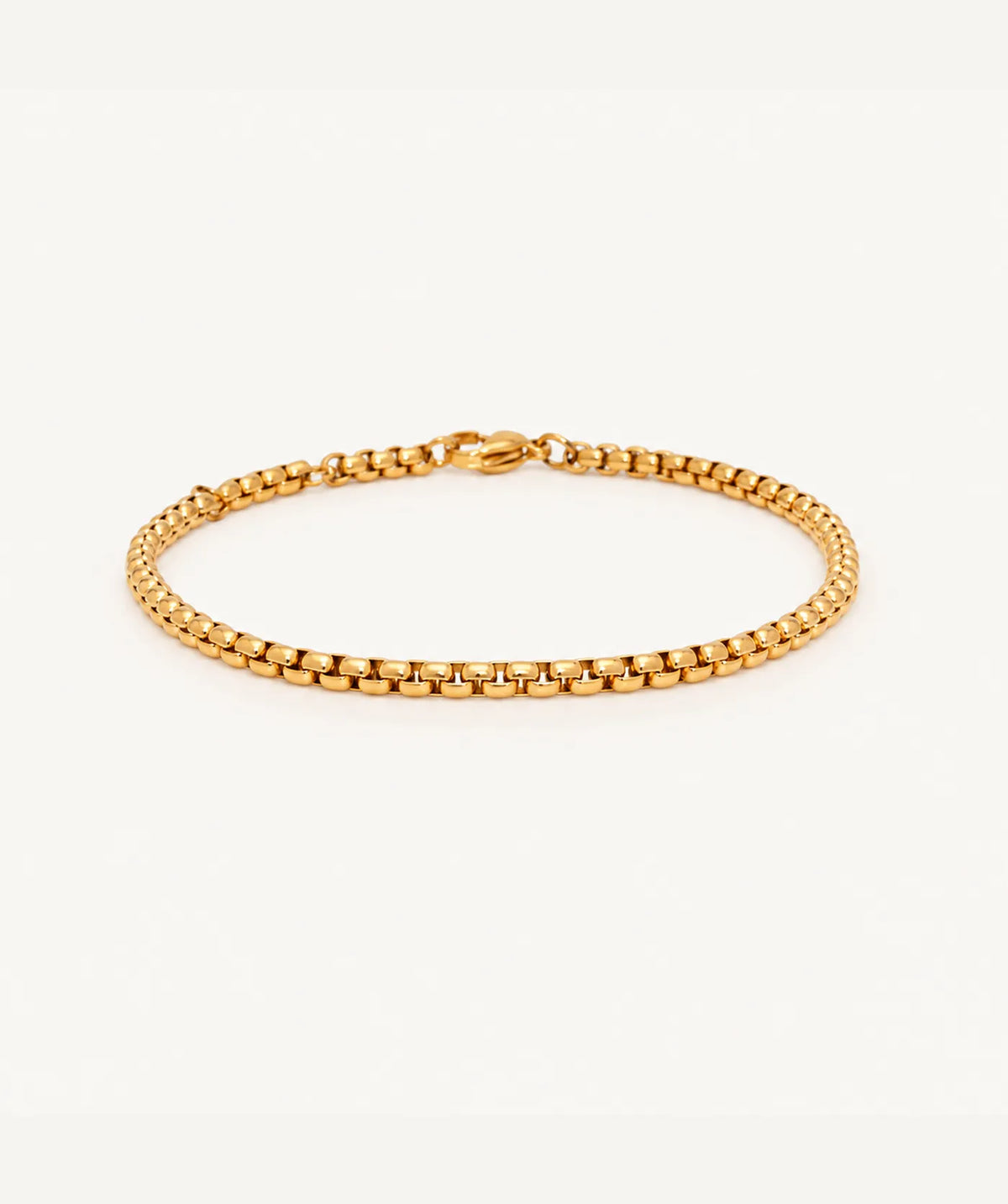 Men's Gold Thin Chain Bracelet