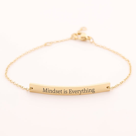 Motivational Bracelet Gift for Her Personalized Friendship Gift Bracelet Inspirational Jewelry - Moboduc Custom Jewelry