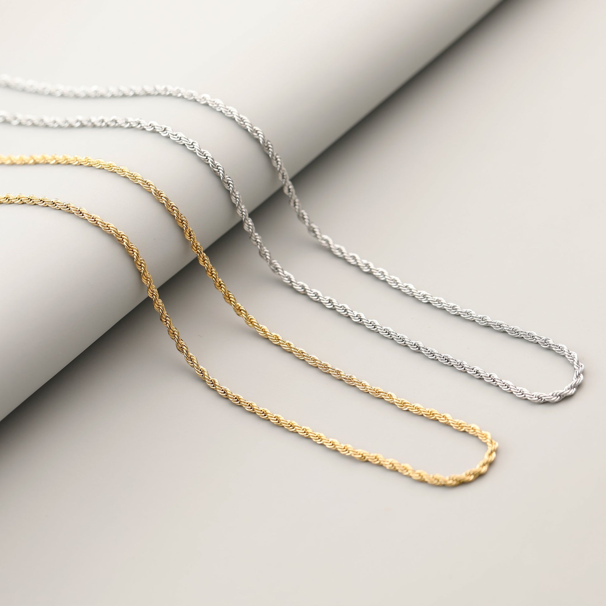 Rope Chain Necklace - Twist Chain Gift Wave Chain - Dainty Chain for Women Gift Moboduc Custom Jewelry