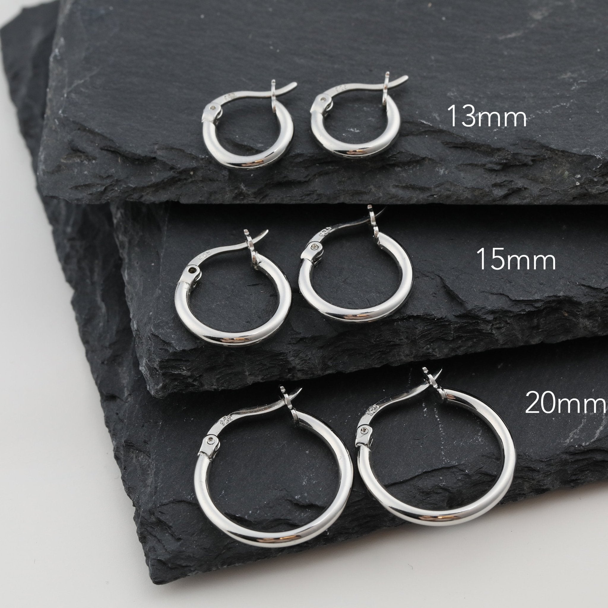 Silver Hoop Earrings Small 925 Sterling Silver Earrings Set Hypoallergenic Huggie Hoops Cartilage