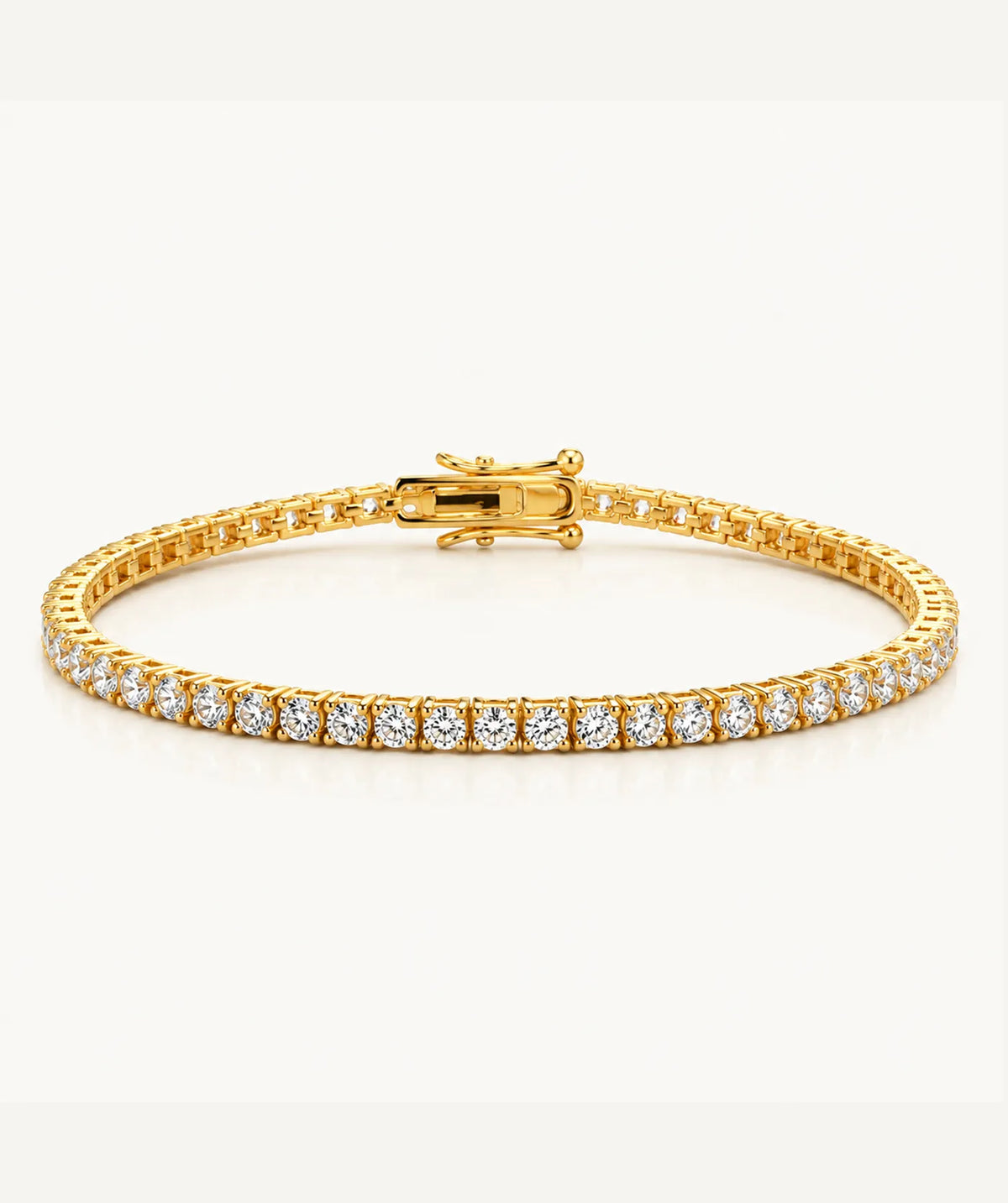 Gold Moissanite Tennis Bracelet