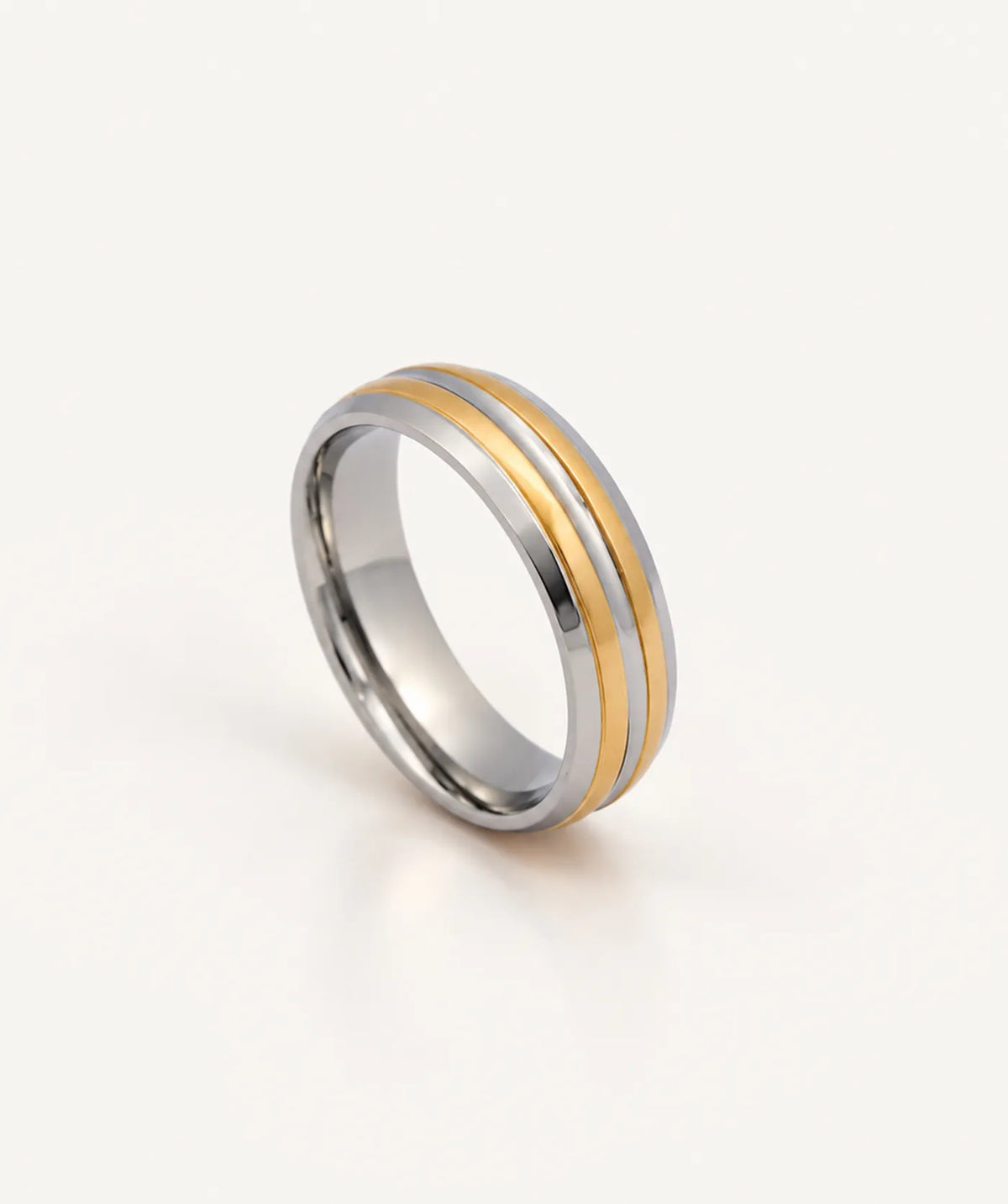 Two Gold Line Ring
