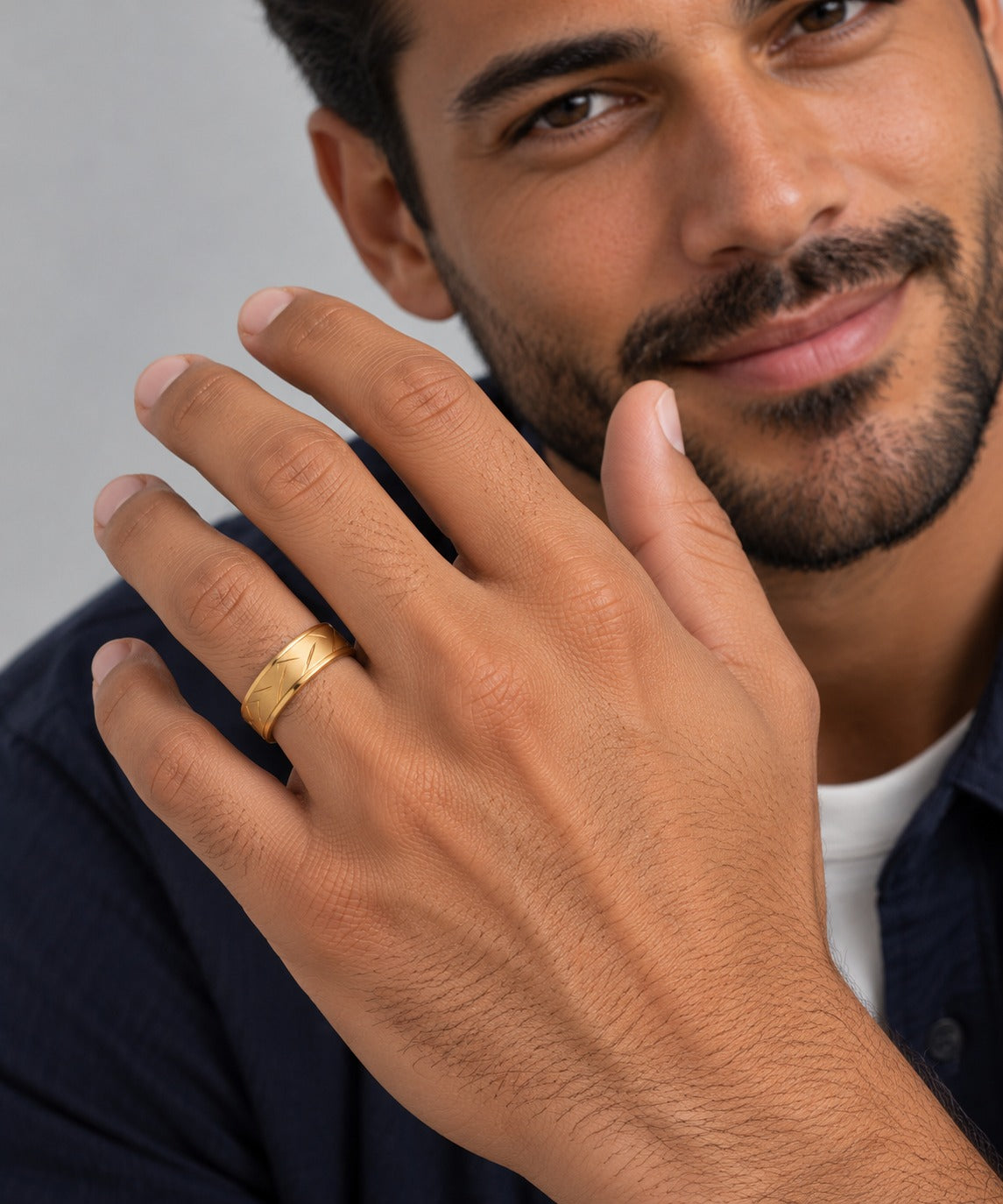 X-Shaped Tungsten Ring on model