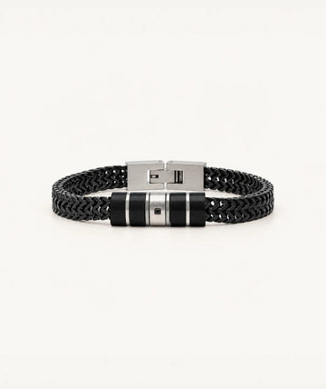 Men Bead Bracelet - Black