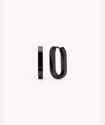 Rectangular Hoop Black