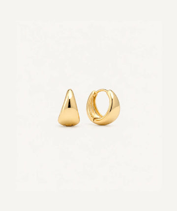 Safety Pin Hoop - Gold