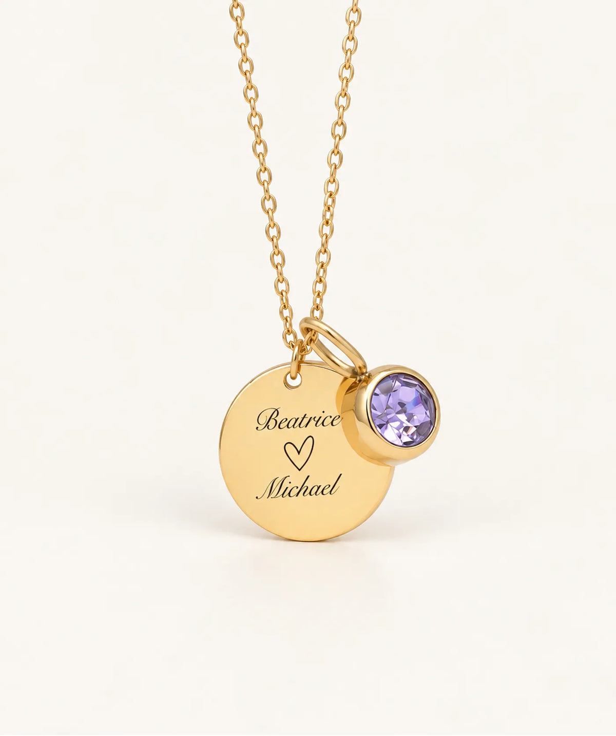 Gold Disc Necklace