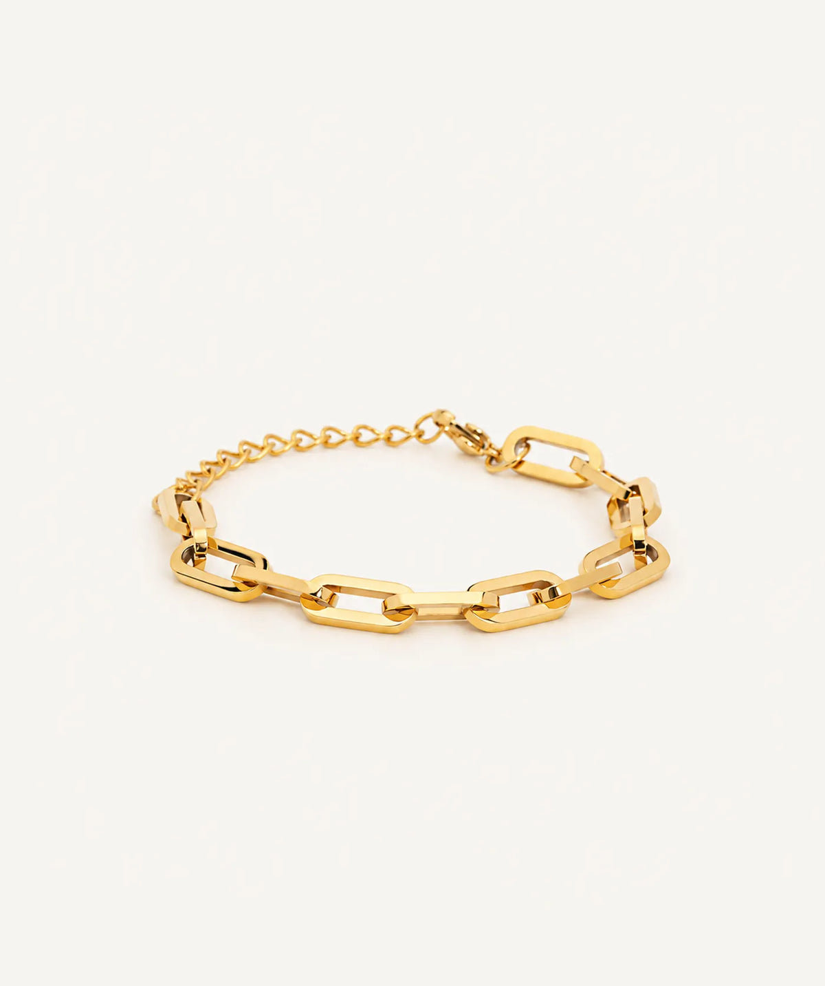 Women's Gold Paperclip Chain Bracelet