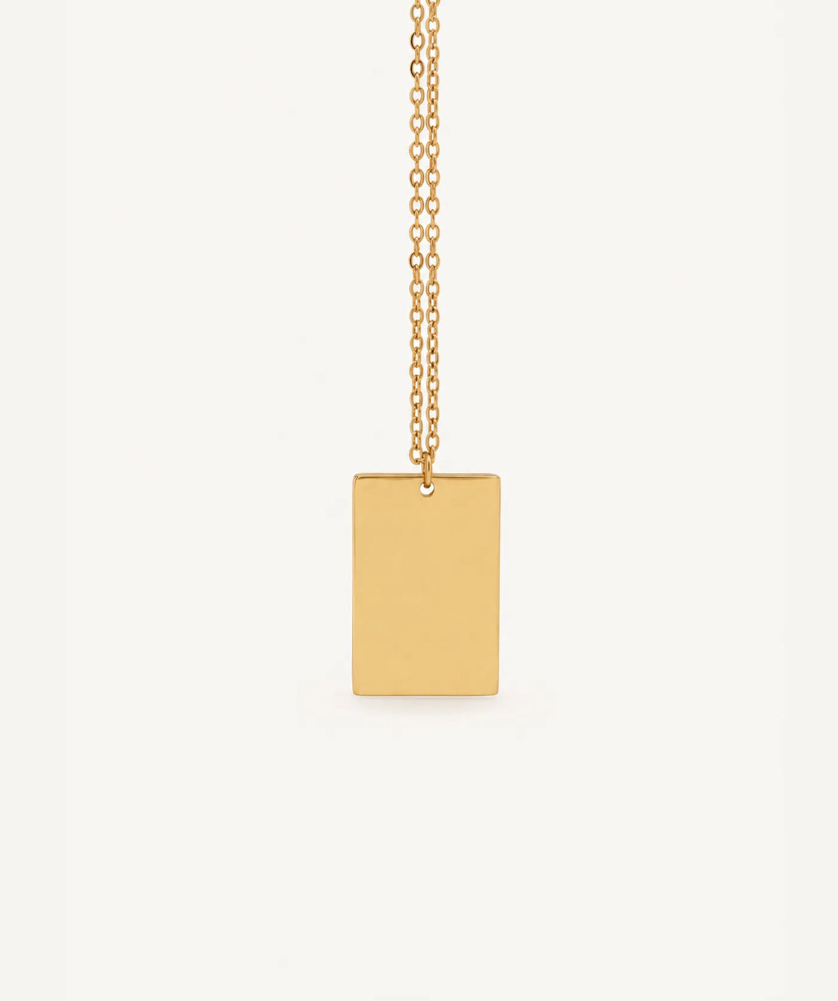 Gold Rectangular Necklace