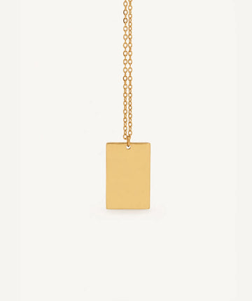 Rectangular Necklace Gold
