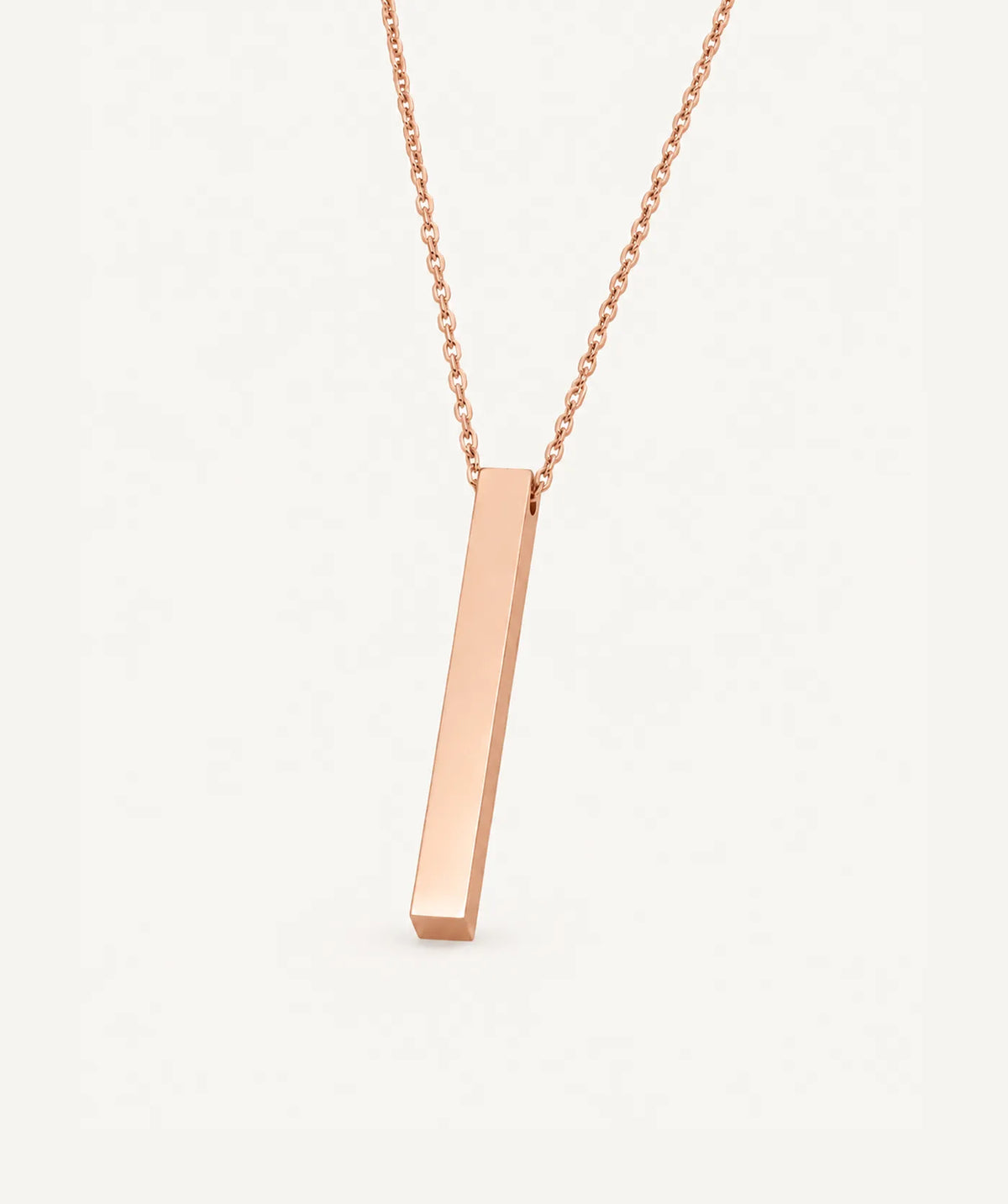 Rose Gold Vertical Bar Necklace