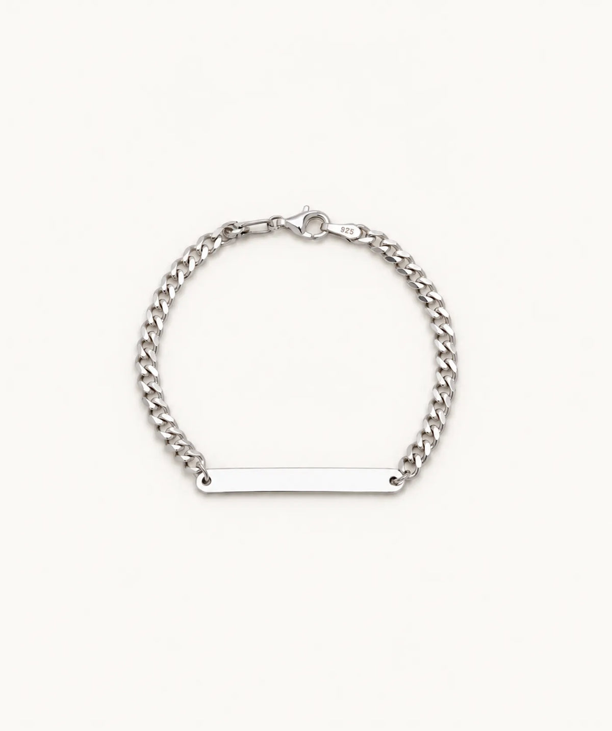 Silver Curb Chain Bracelet