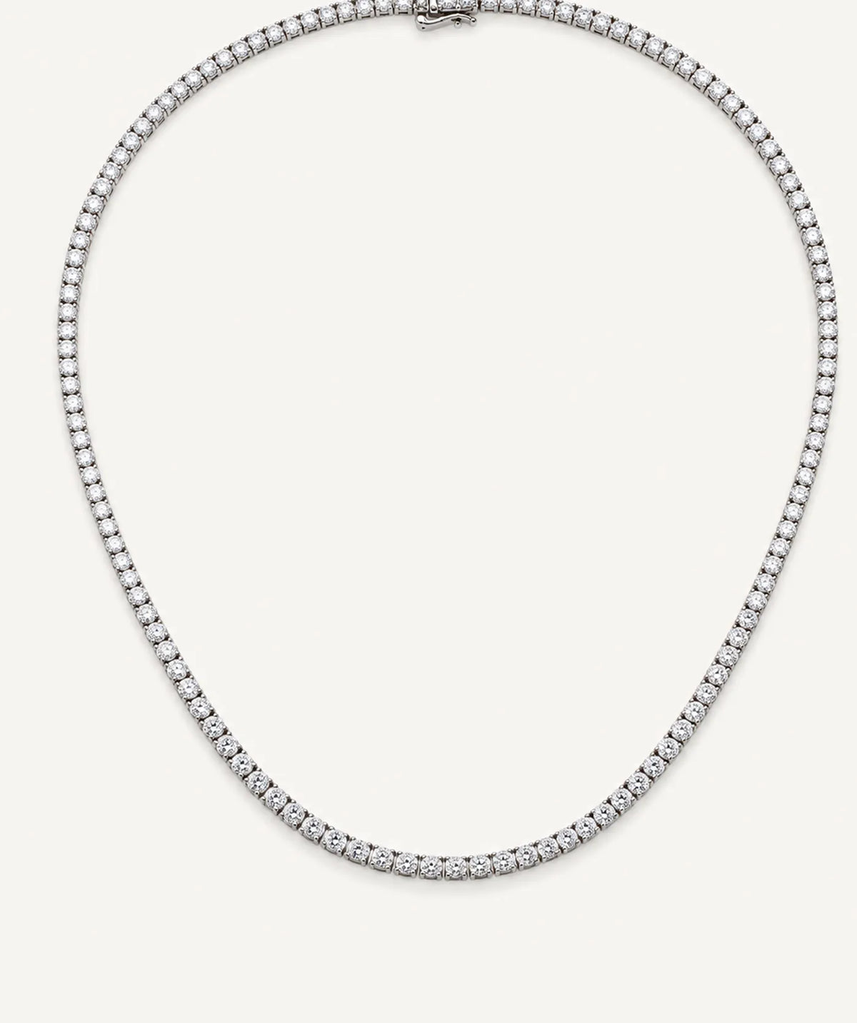 Silver Tennis Necklace