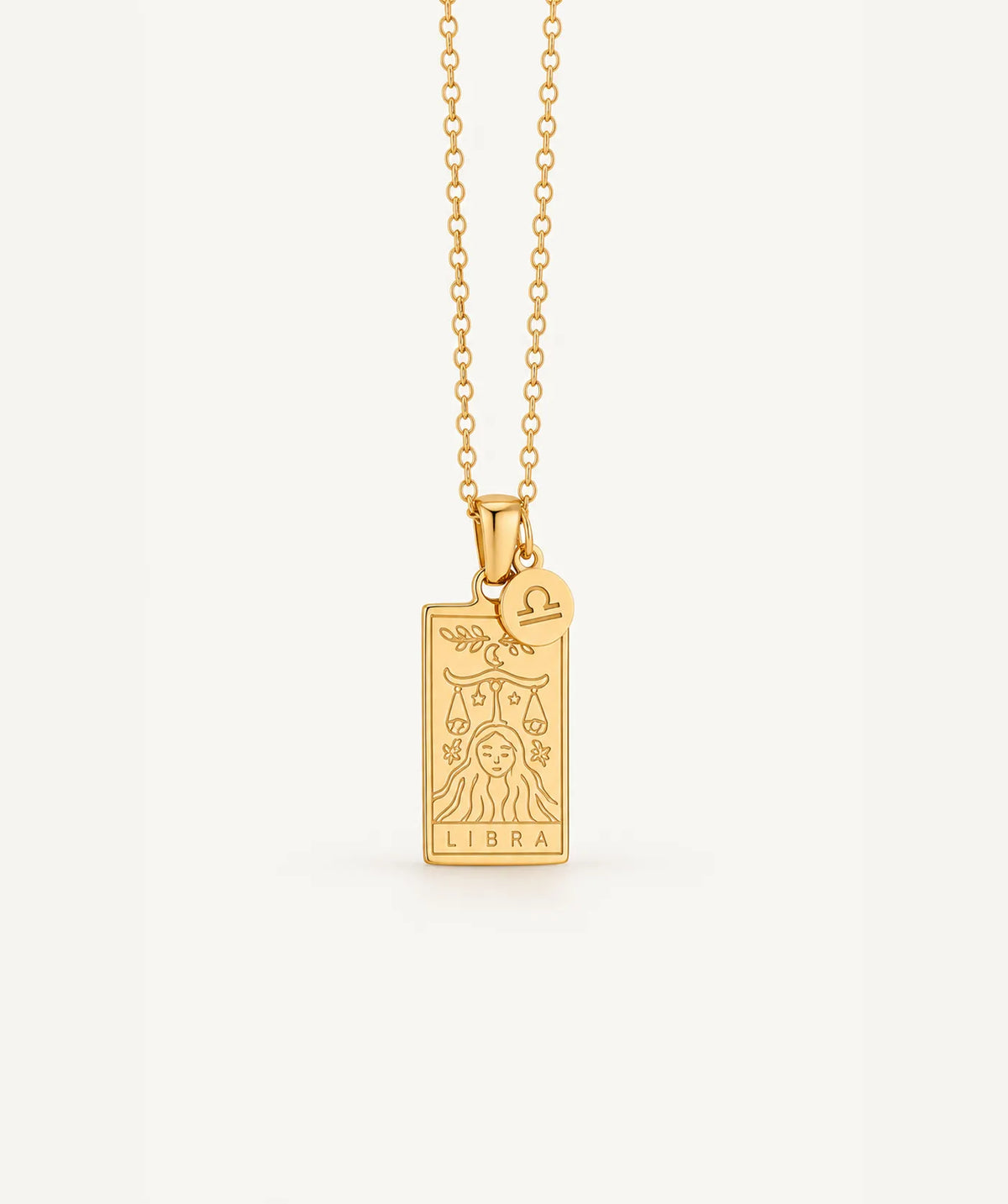 Gold Zodiac Pendant Necklace