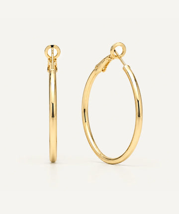 Endless Large Thick Hoop - Gold