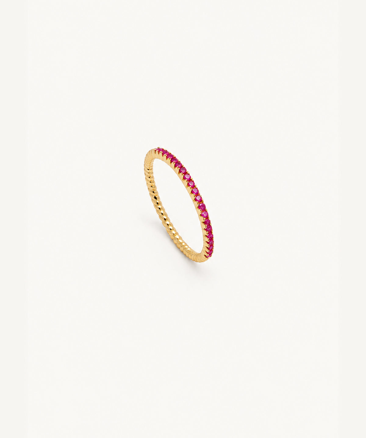 Gold Colored Half Tennis Ring