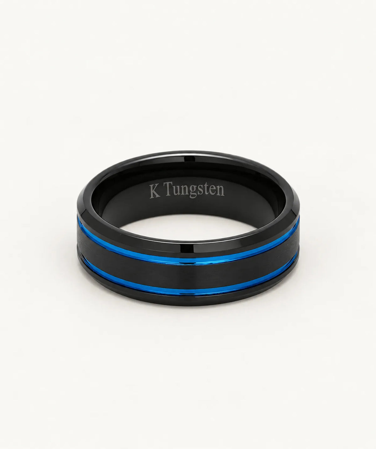 Blue Tungsten Ring