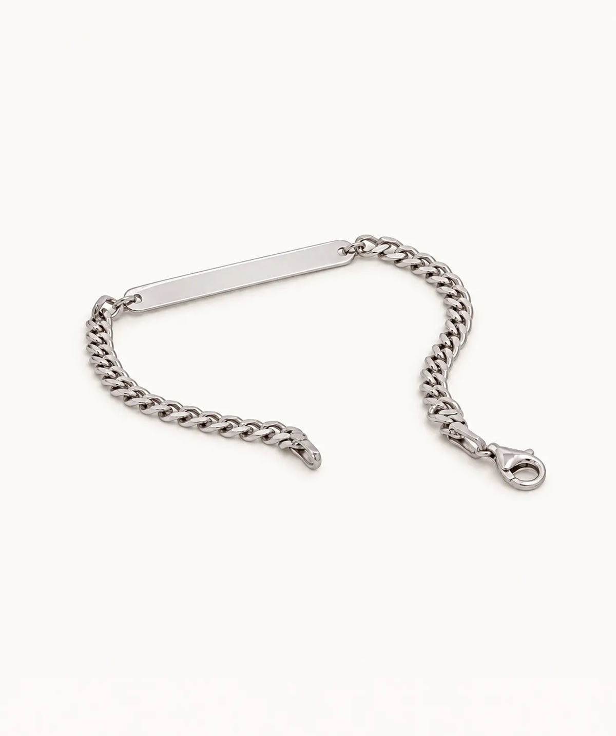 Silver Curb Chain Bracelet