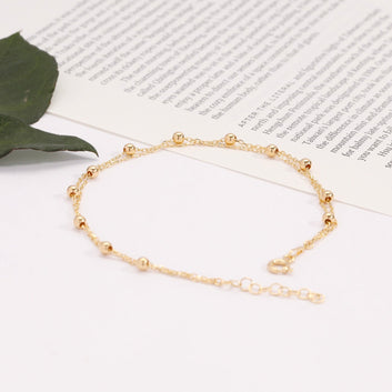 Double Chain Bracelet 14k Gold Vermeil Summer Jewelry