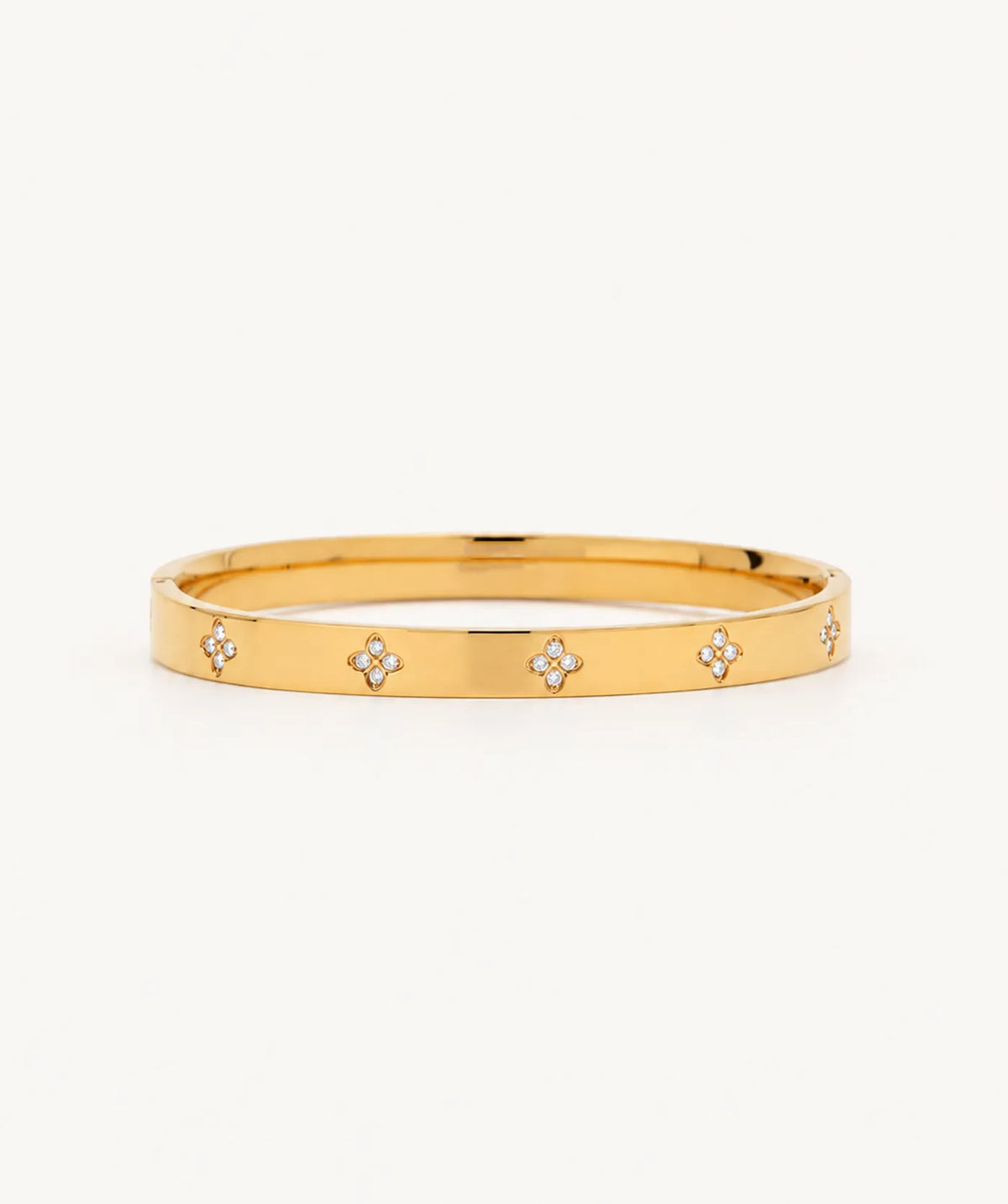 Gold Flower Bangle