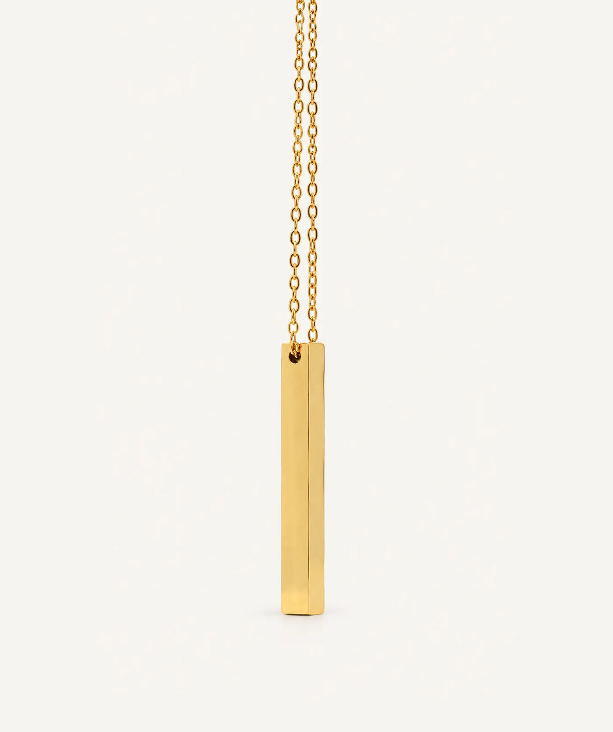 Gold Vertical Bar Necklace