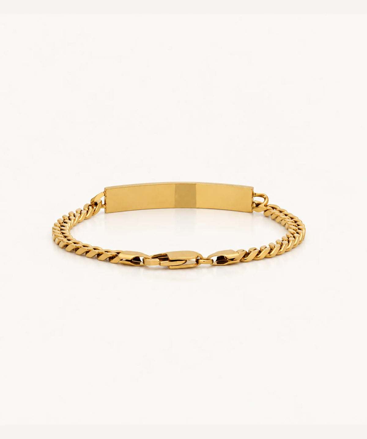 Gold Medical ID Bracelet - Small Red
