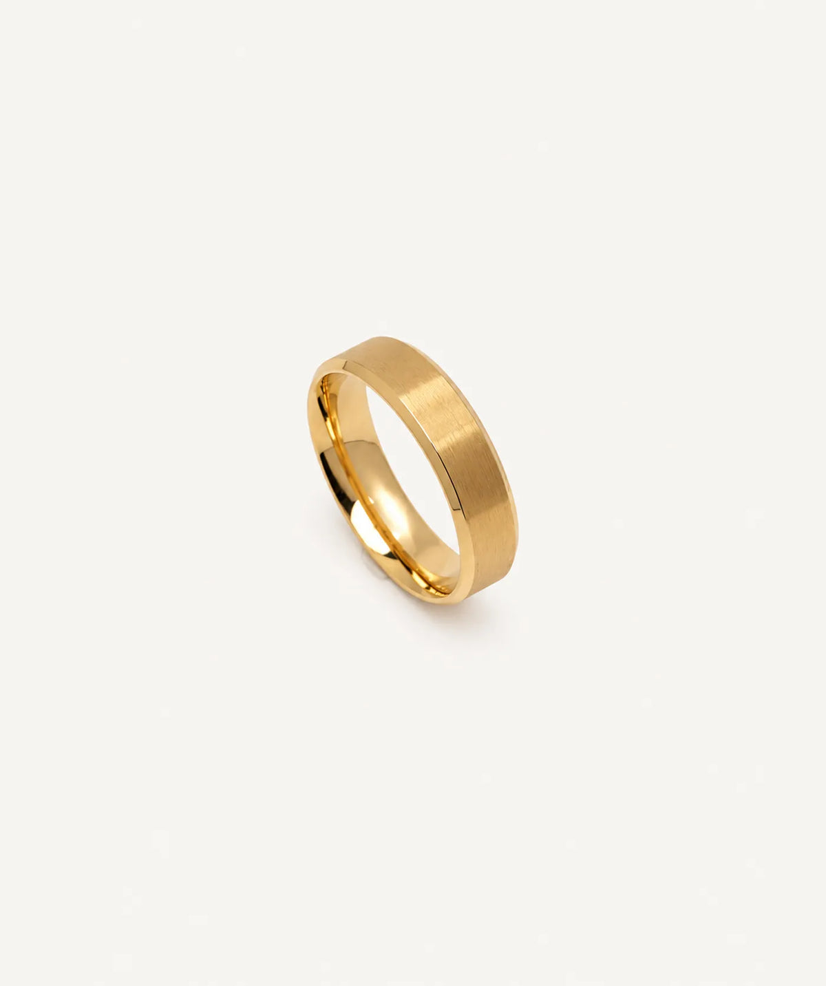 Gold 8mm Thick Band Ring