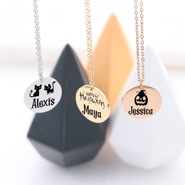 Halloween Jewelry Gothic Costume Jewelry Old English Letter - Moboduc Custom Jewelry