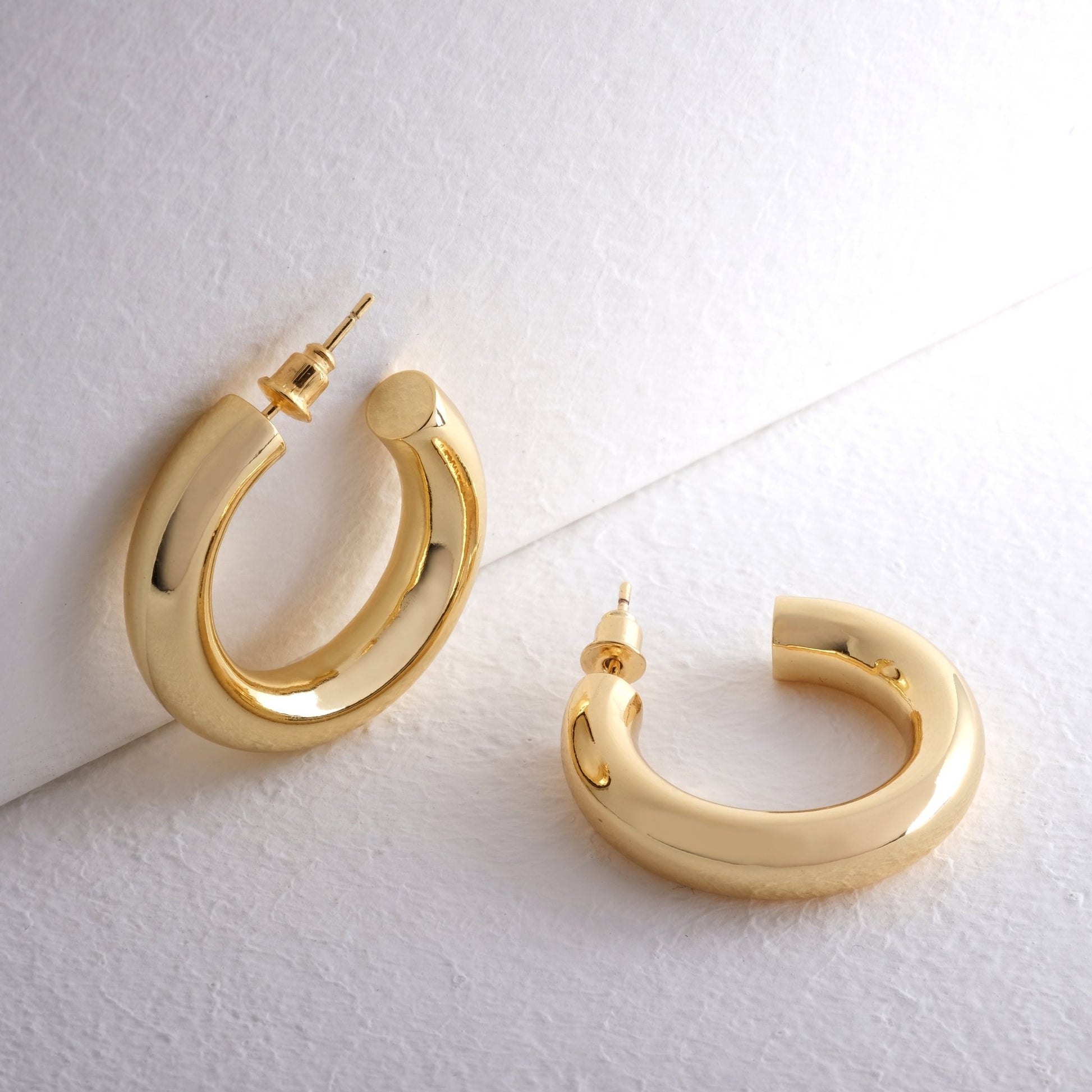 20mm gold plated hoop earrings 20mm gold plated hoop earrings