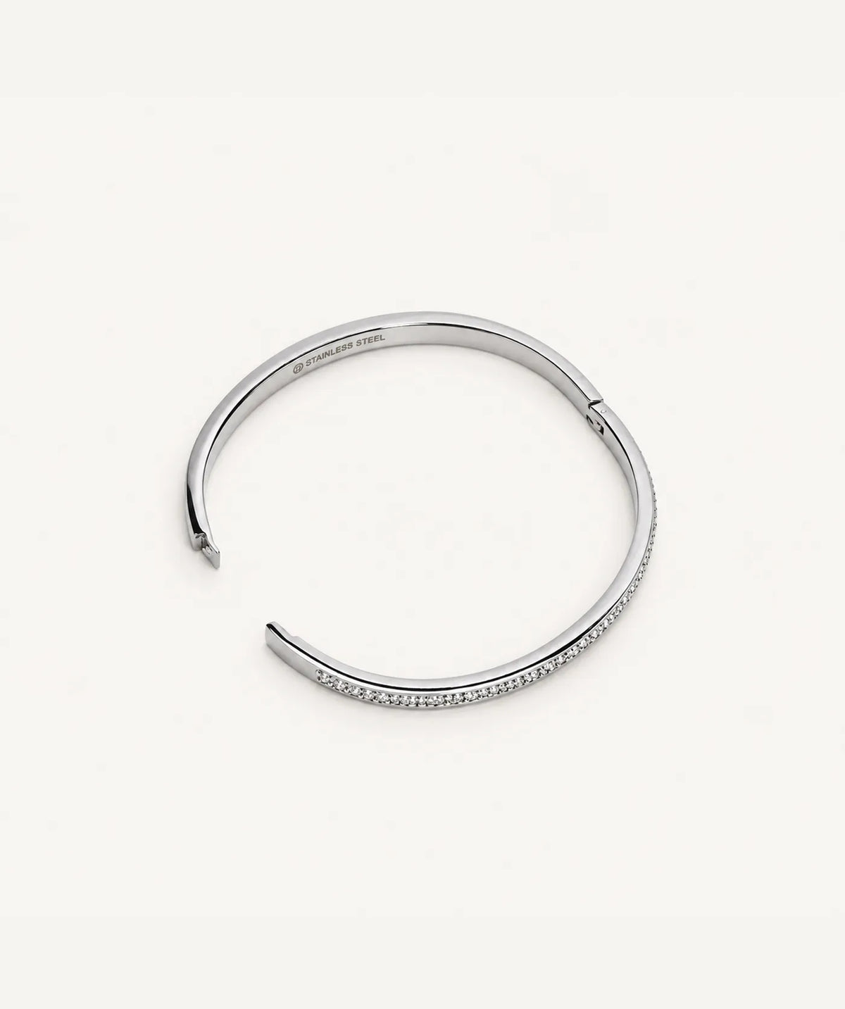 Silver Pavé Bangle