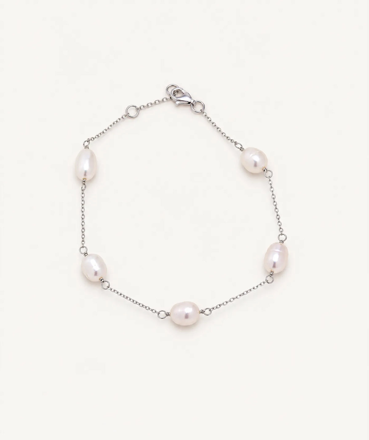 Silver Pearl Bracelet