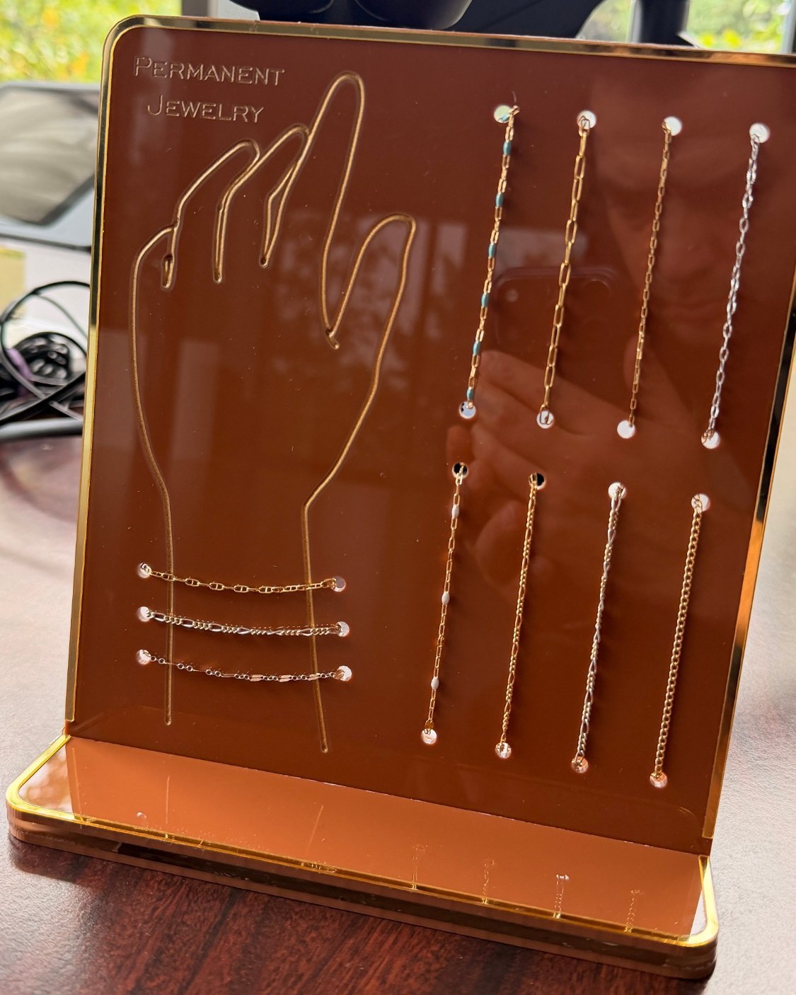 MOBODUC permanent jewelry chains in 14K gold filled, sterling silver and 14K gold