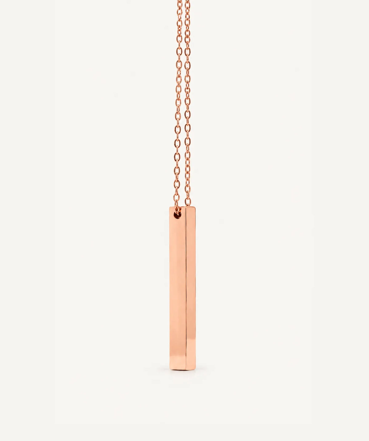 Rose Gold Vertical Bar Necklace