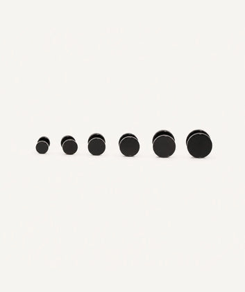 Black Screwback Stud