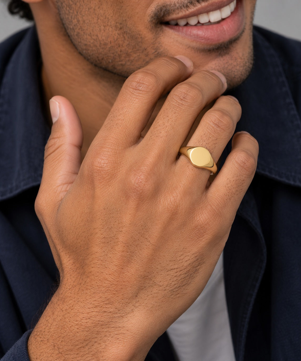 Signet Ring on model