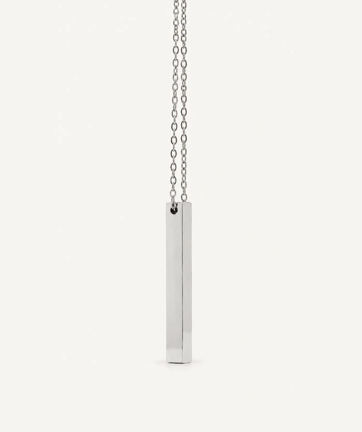 Silver Vertical Bar Necklace