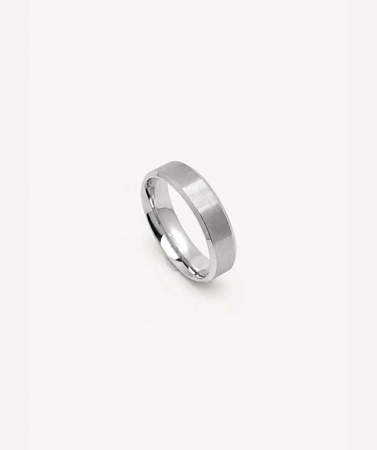Silver 8mm Thick Band Ring