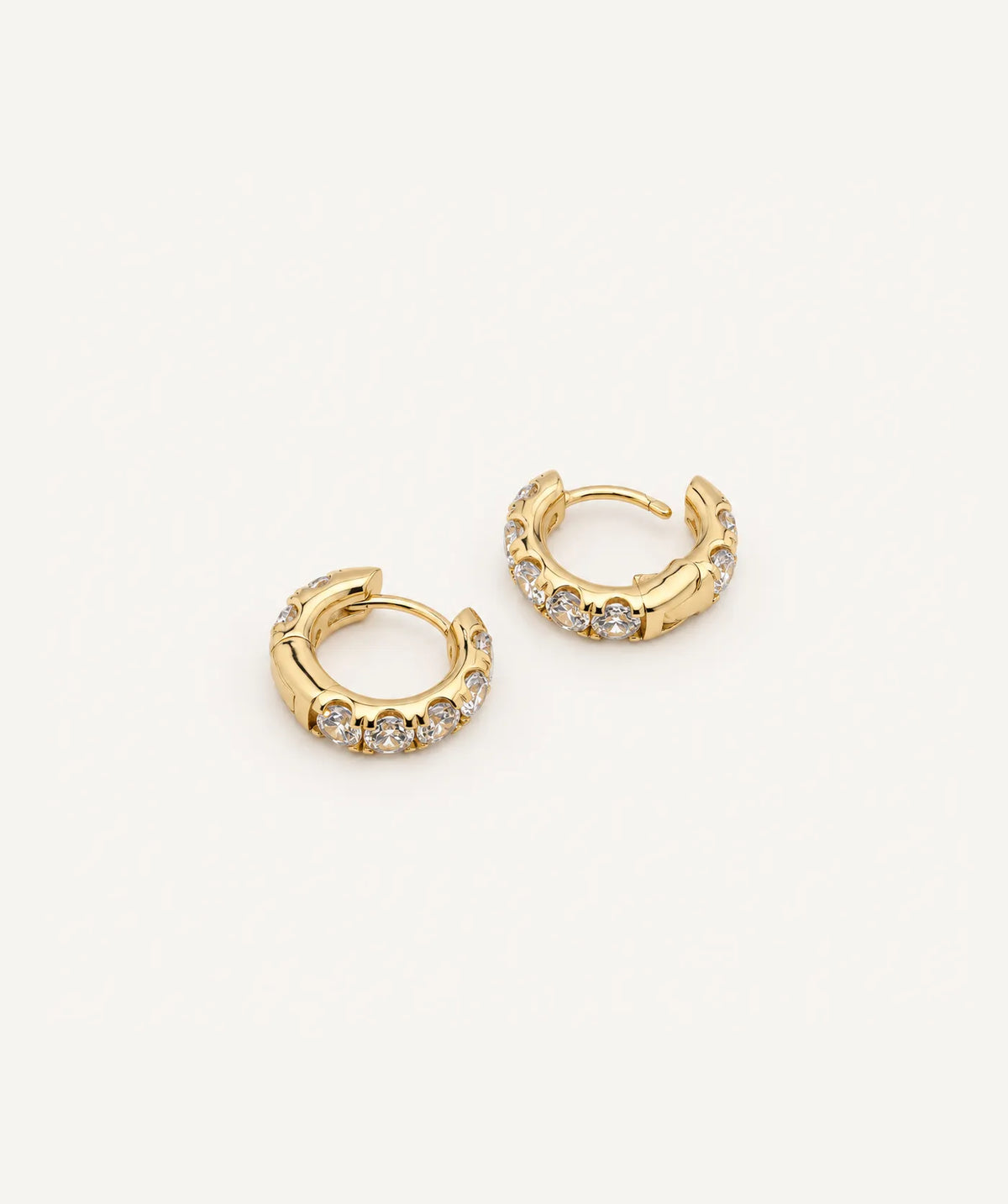 Extra Thick Pavé Hoop Earrings
