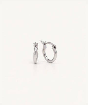 Small Plain Hoop - Silver