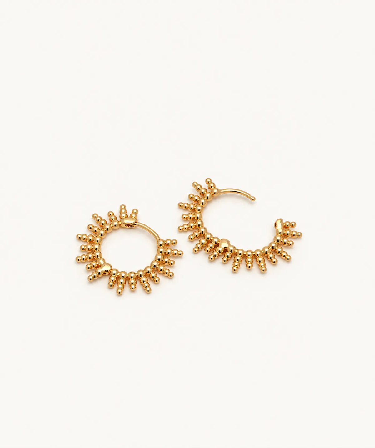 Gold Star Sun Earrings