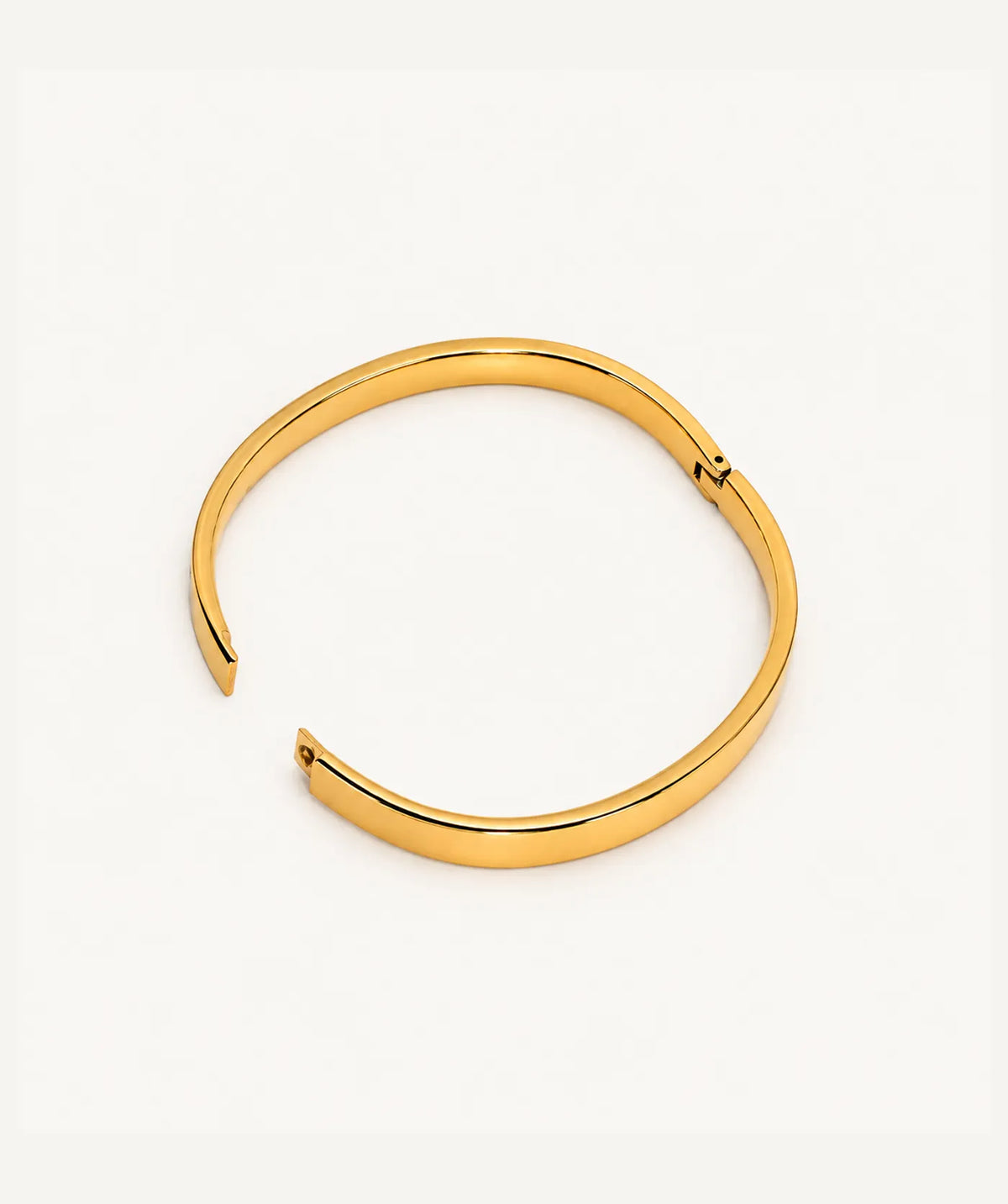 Gold Thick Plain Bangle